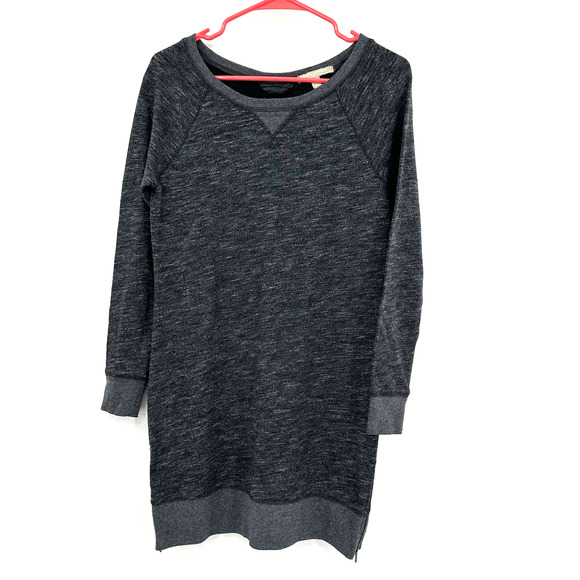 Banana Republic size XS long sleeve‎ tunic sweater gray side zip hem detail - Picture 1 of 6